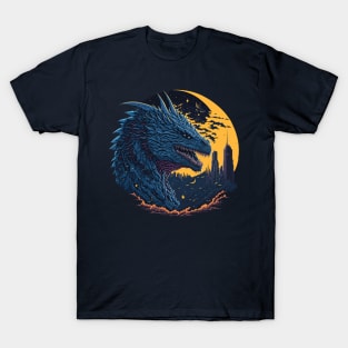 Godzilla King of the Monsters at Night Time T-Shirt